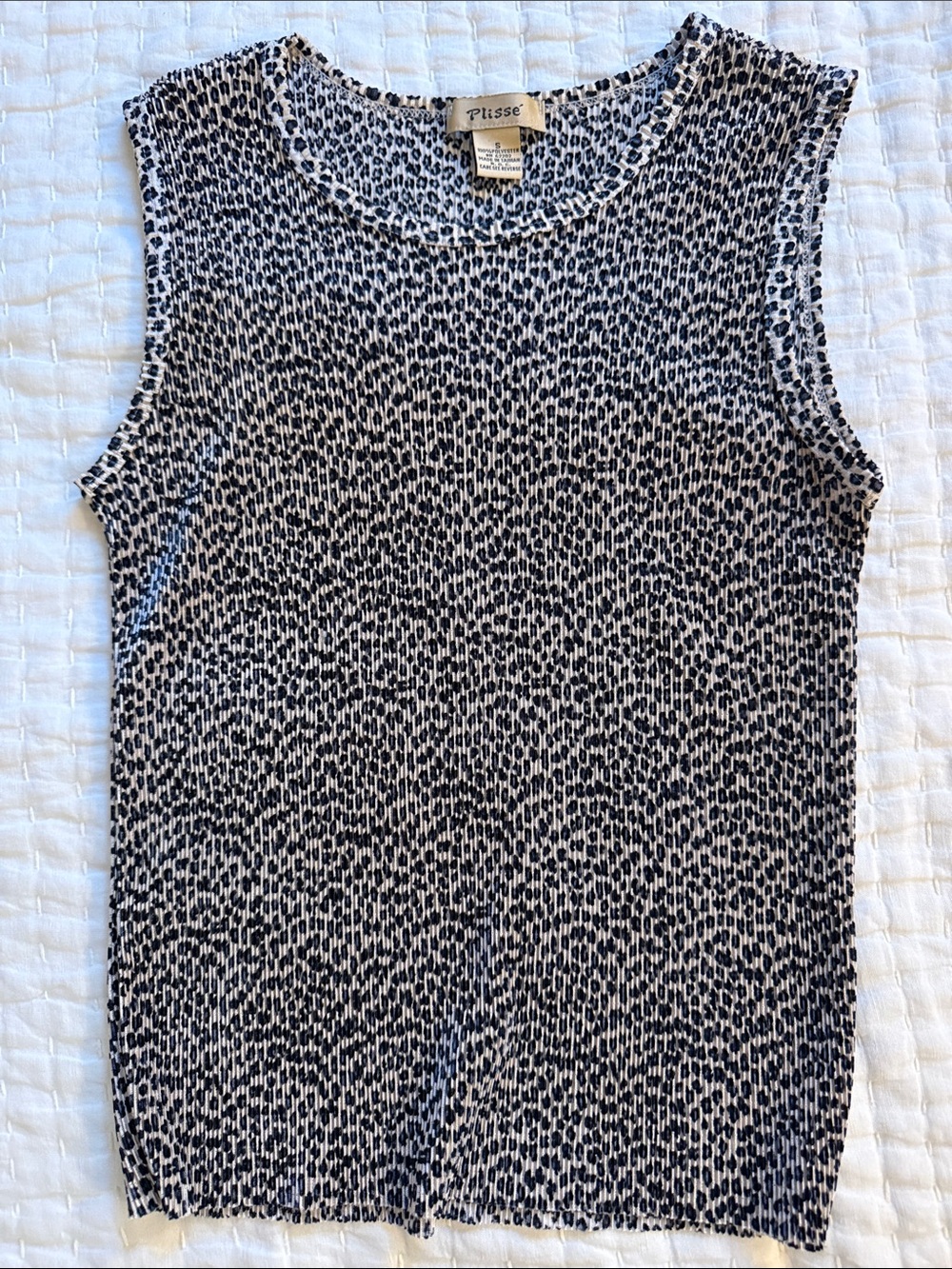 Vintage Sleeveless Cheetah Print Tank